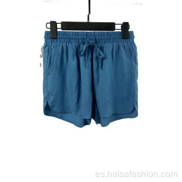 Shorts de playa casuales 100% rayón para mujer
